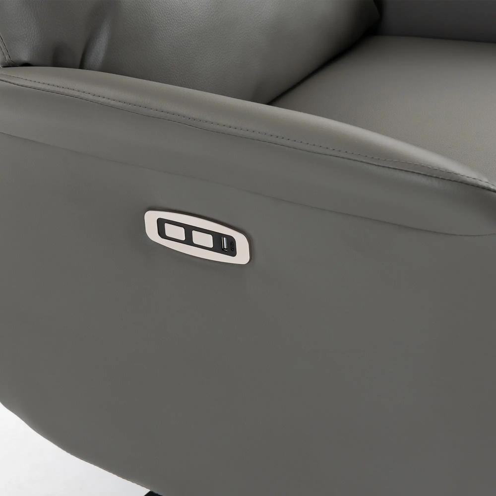 HOMCOM Power Recliner Chair, Swivel Electric Reclining Chair with Type C+USB, Recliner Armchair with Footrest Additional View 10