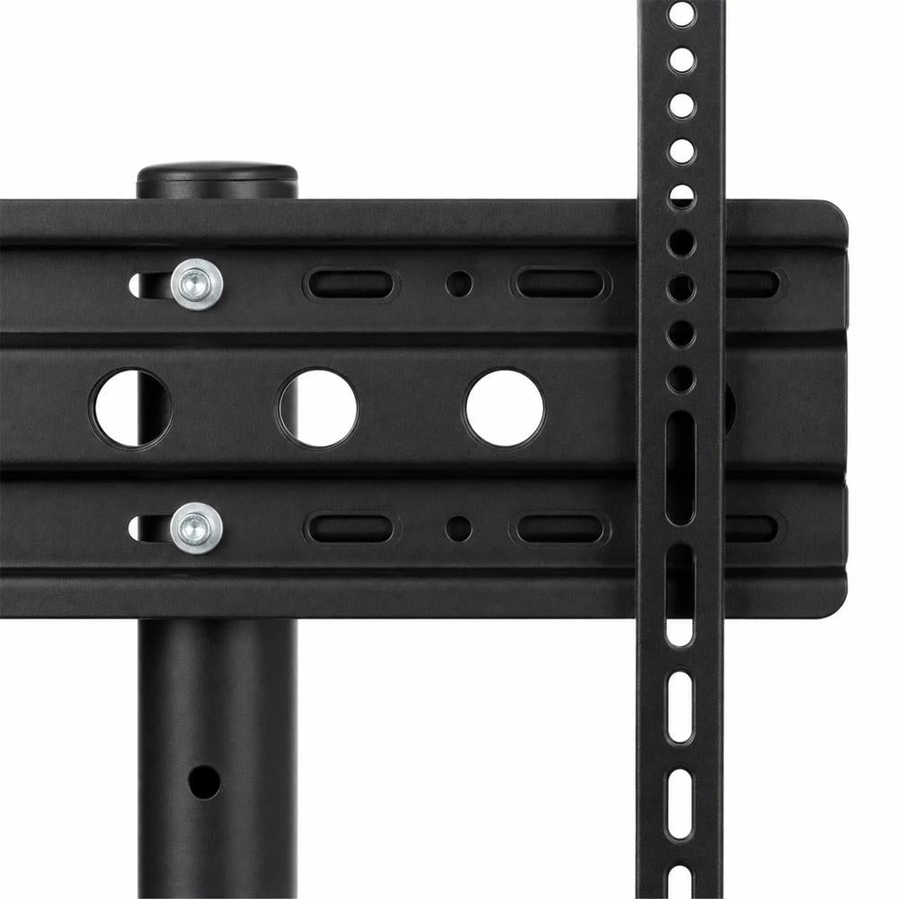 HOMCOM Mobile TV Stand on Wheels for 32-75 Inch Screens, Mobile TV Cart with Tilt, Height Adjustable, Black Additional View 11