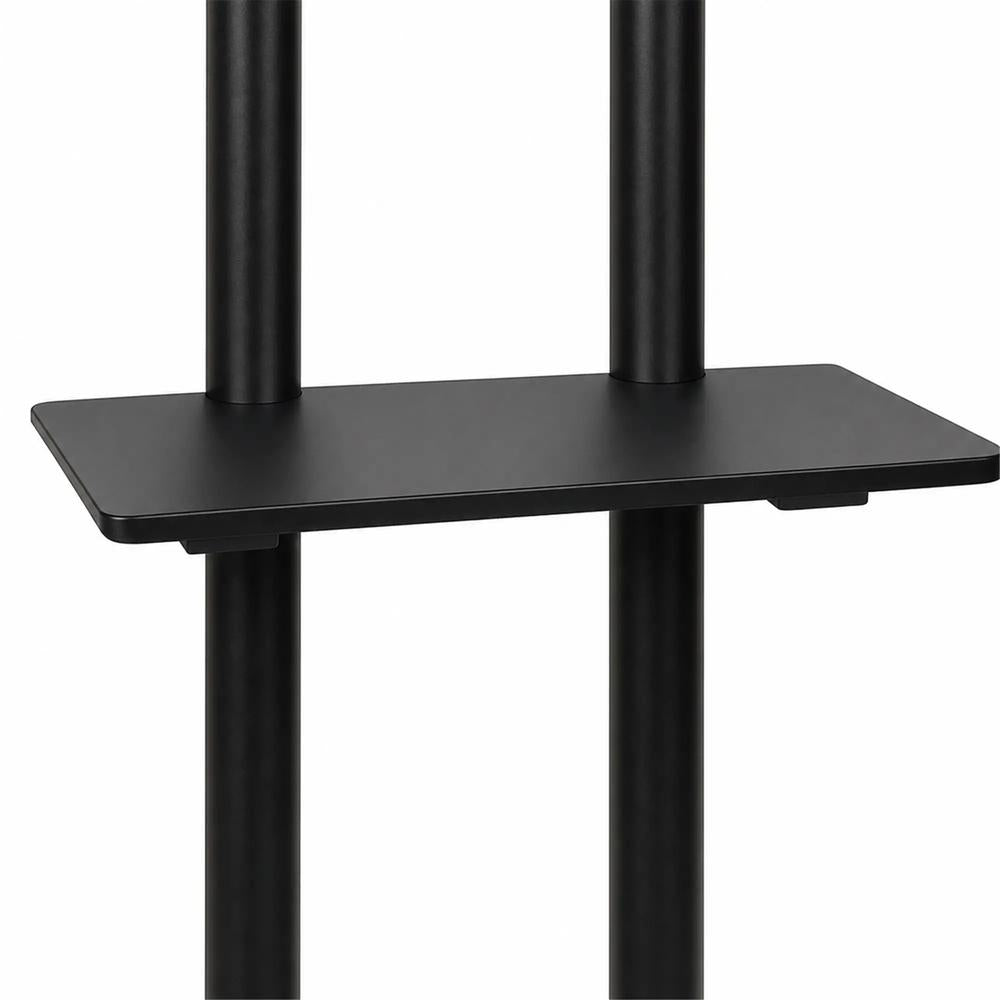 HOMCOM Mobile TV Stand on Wheels for 32-75 Inch Screens, Mobile TV Cart with Tilt, Height Adjustable, Black Additional View 12