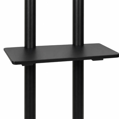 HOMCOM Mobile TV Stand on Wheels for 32-75 Inch Screens, Mobile TV Cart with Tilt, Height Adjustable, Black Additional View 12