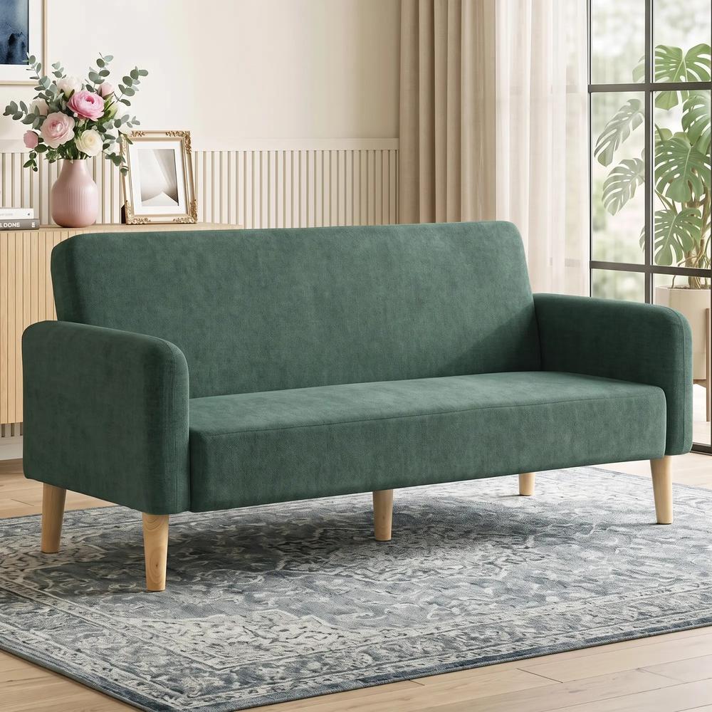 HOMCOM 2 Seater Sofa, Velvet Small Couch with 20cm Thick Padding, Wide and Deep Seat Additional View 2