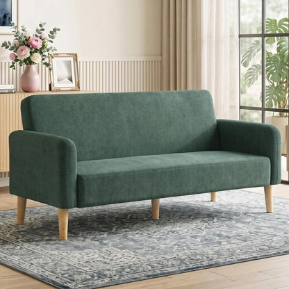 HOMCOM 2 Seater Sofa, Velvet Small Couch with 20cm Thick Padding, Wide and Deep Seat Additional View 2