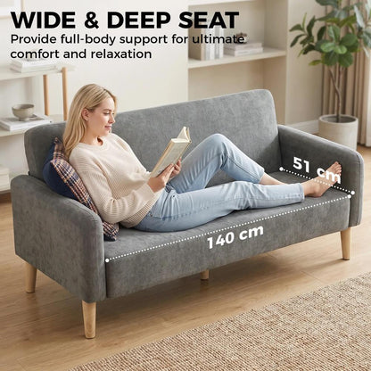 HOMCOM 2 Seater Sofa, Velvet Small Couch with 20cm Thick Padding, Wide and Deep Seat Additional View 21