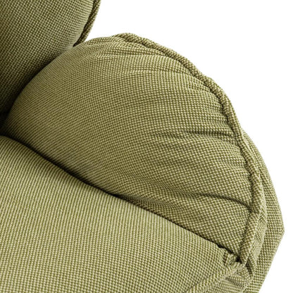 HOMCOM Armchair with Adjustable Footstool, 360-Degree Swivel Chenille Cloud Accent Chair with Thick Cushion, Steel Base Additional View 26