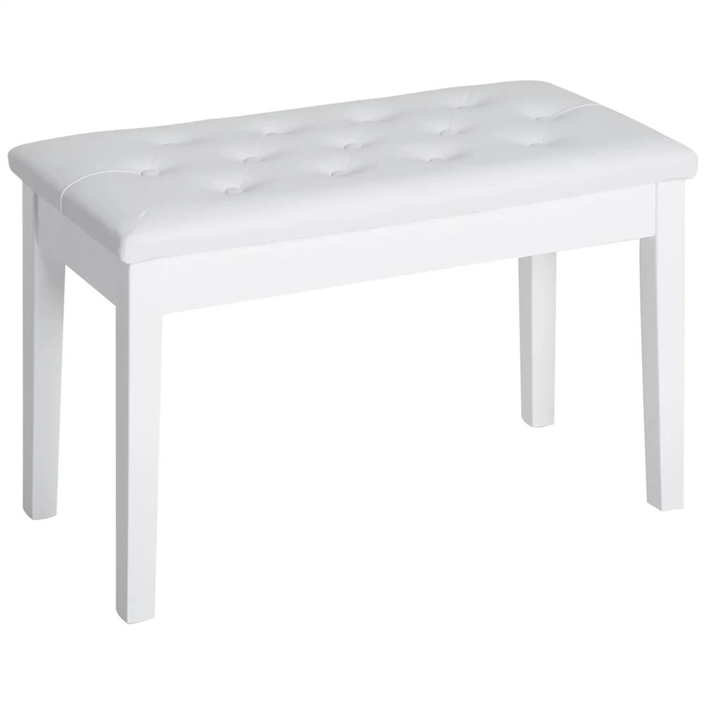 HOMCOM PU Leather Upholstered Piano Stool Makeup Stool Bench Dressing Table Seat with Storage 76x36x50cm Additional View 11