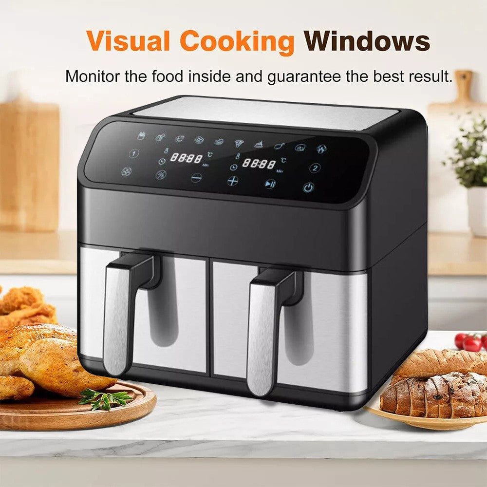 Dual Zone Air Fryer - #2026 Upgraded 12L Air Fryer ( 70% Less Energy Use )