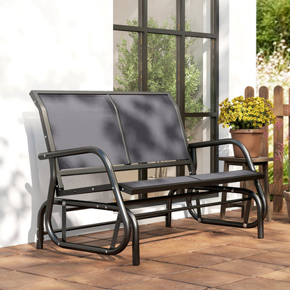 2 Person Glider Bench Patio Double Swing Gliding Chair - Outsunny image 8