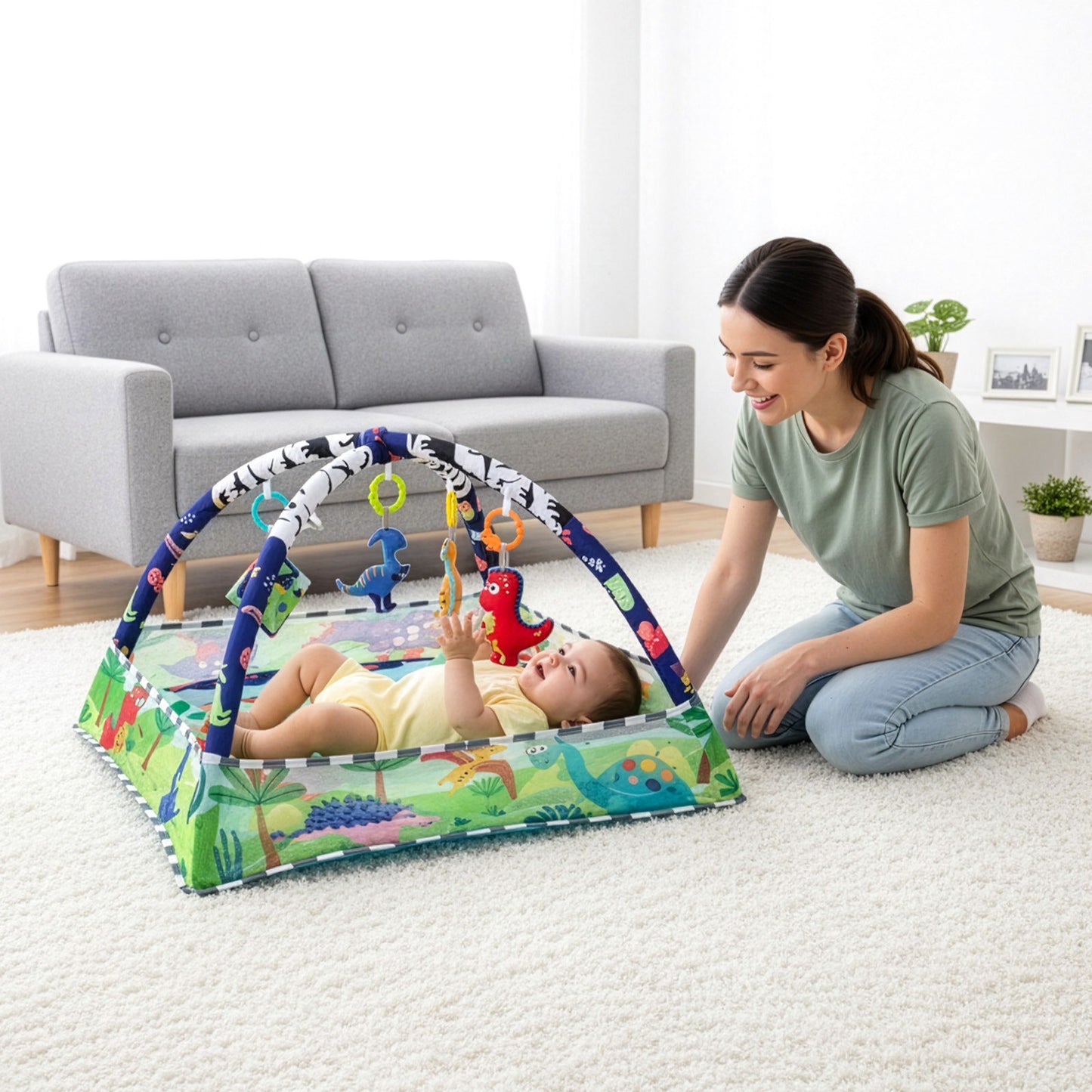Baby Play Mat - #2026 Upgraded 8 in 1 Sensory Development Center