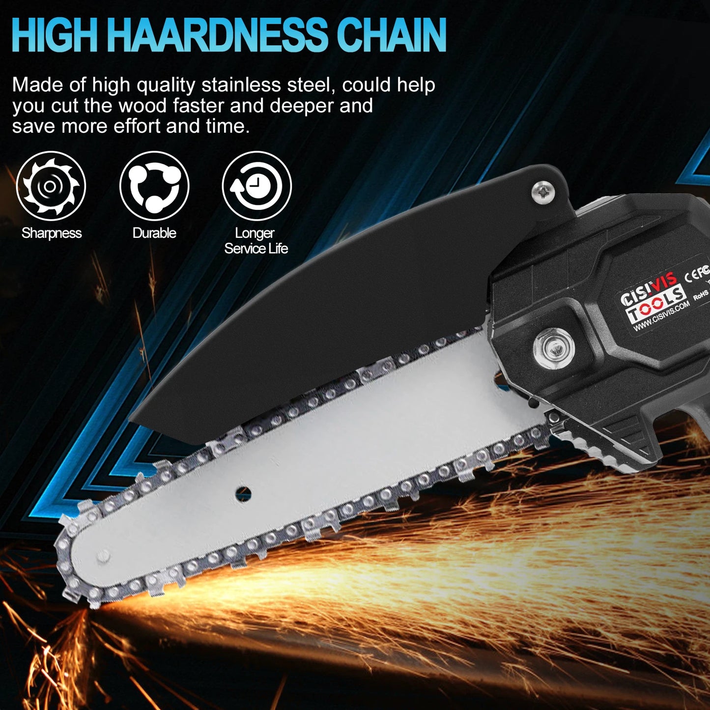 Cordless Mini Chainsaw - #2026 Upgraded Cutting Capacity Mini Chainsaw