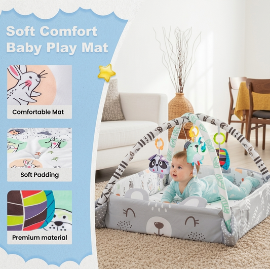 Baby Play Mat - #2026 Upgraded 8 in 1 Sensory Development Center
