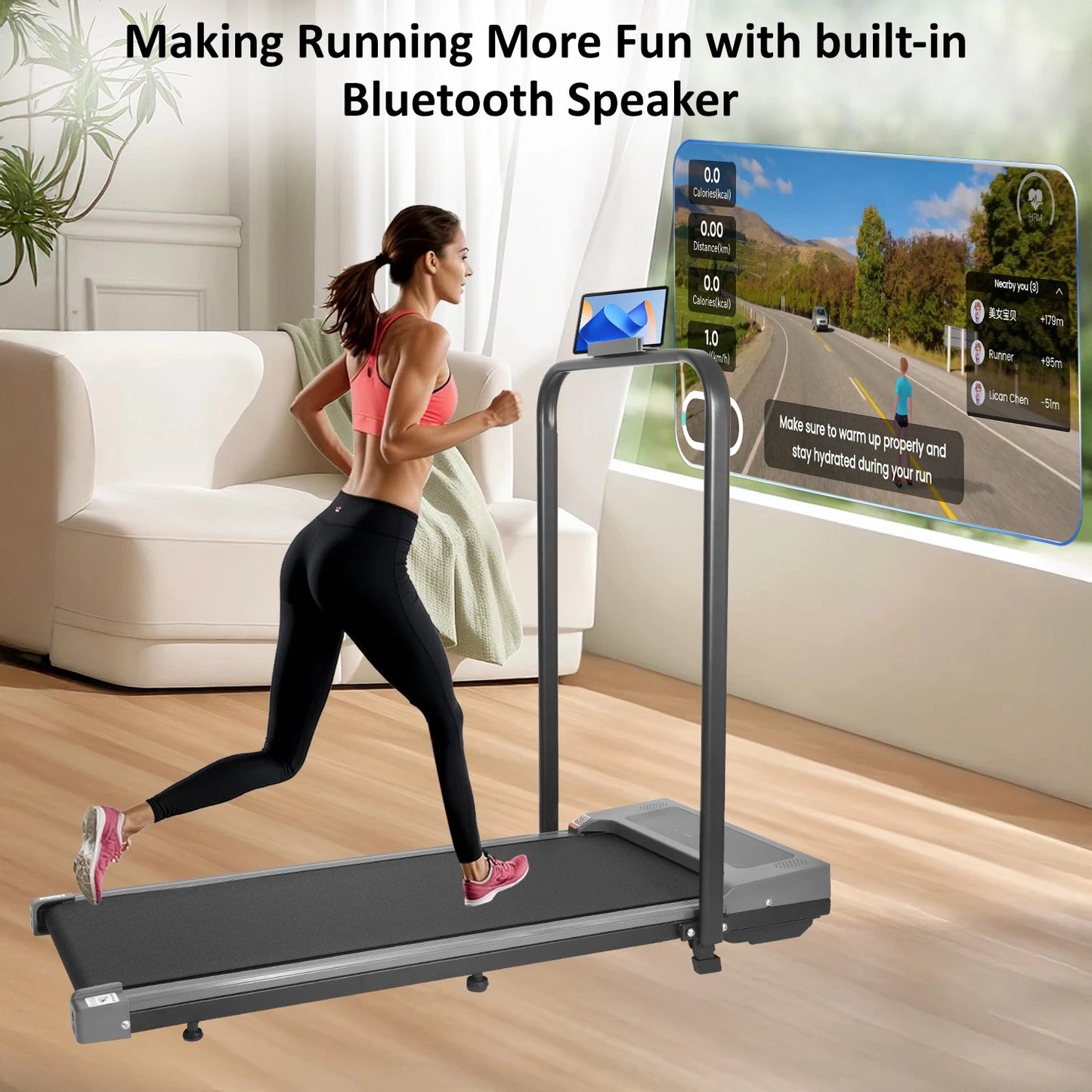 Folding Treadmill - #2026 Upgraded Built In Speaker Portable Treadmill
