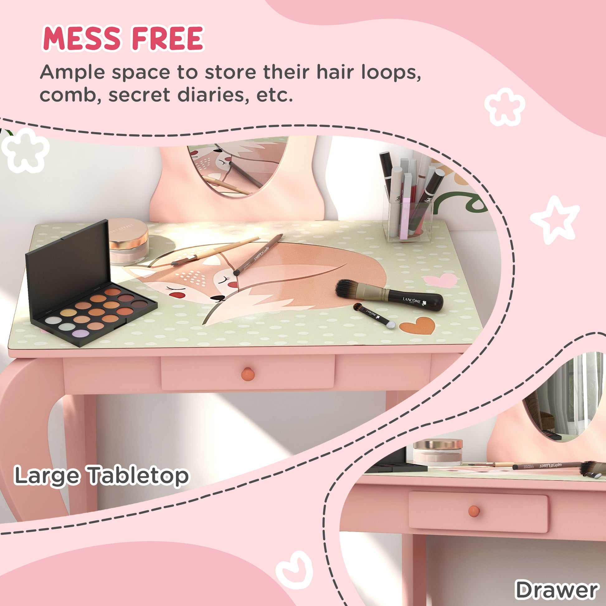 Kids Dressing Table - Zonekiz image 4