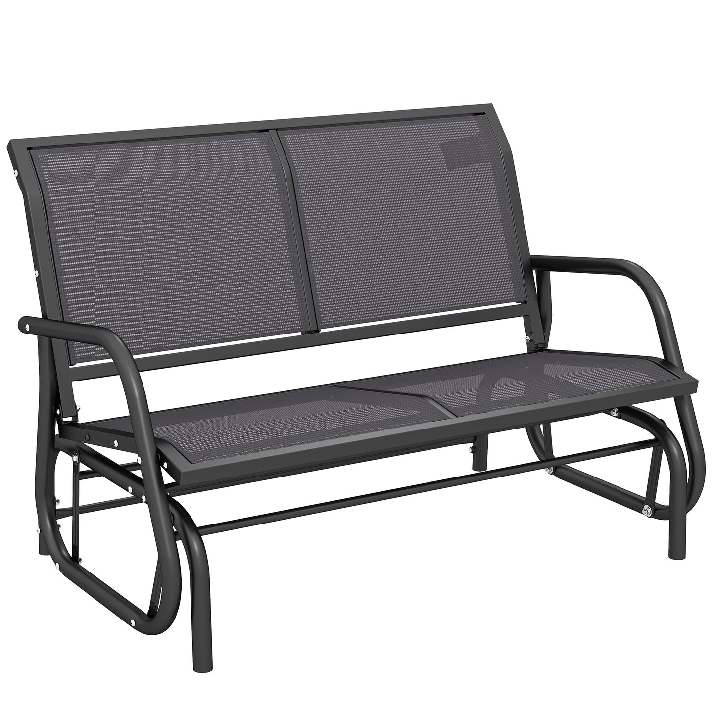 2 Person Glider Bench Patio Double Swing Gliding Chair - Outsunny image 0