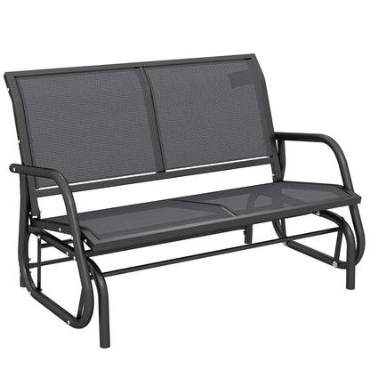 2 Person Glider Bench Patio Double Swing Gliding Chair - Outsunny image 0