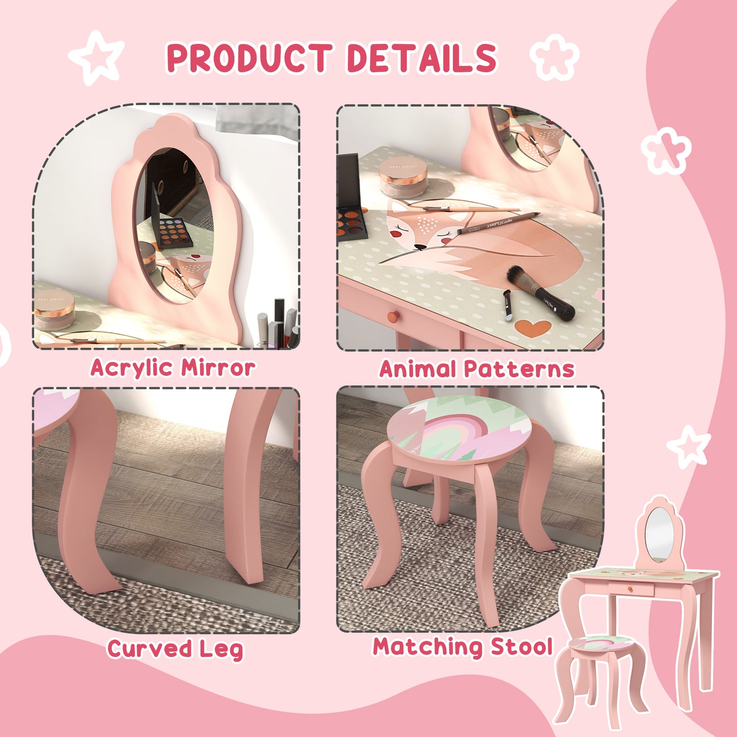 Kids Dressing Table - Zonekiz image 5