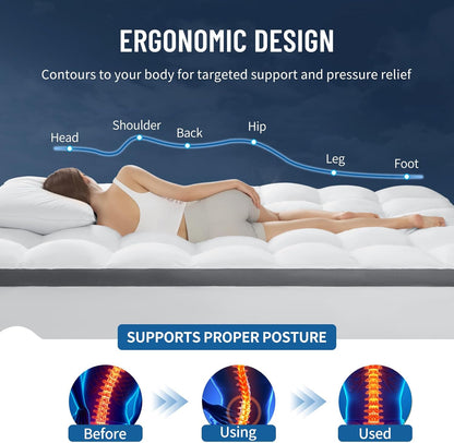 Mattress Topper #2026 Upgraded 10cm Extra Firm Best Mattress Topper