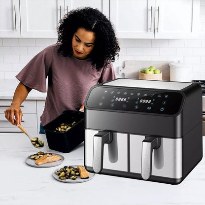 Dual Zone Air Fryer - #2026 Upgraded 12L Air Fryer ( 70% Less Energy Use )