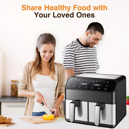 Dual Zone Air Fryer - #2026 Upgraded 12L Air Fryer ( 70% Less Energy Use )