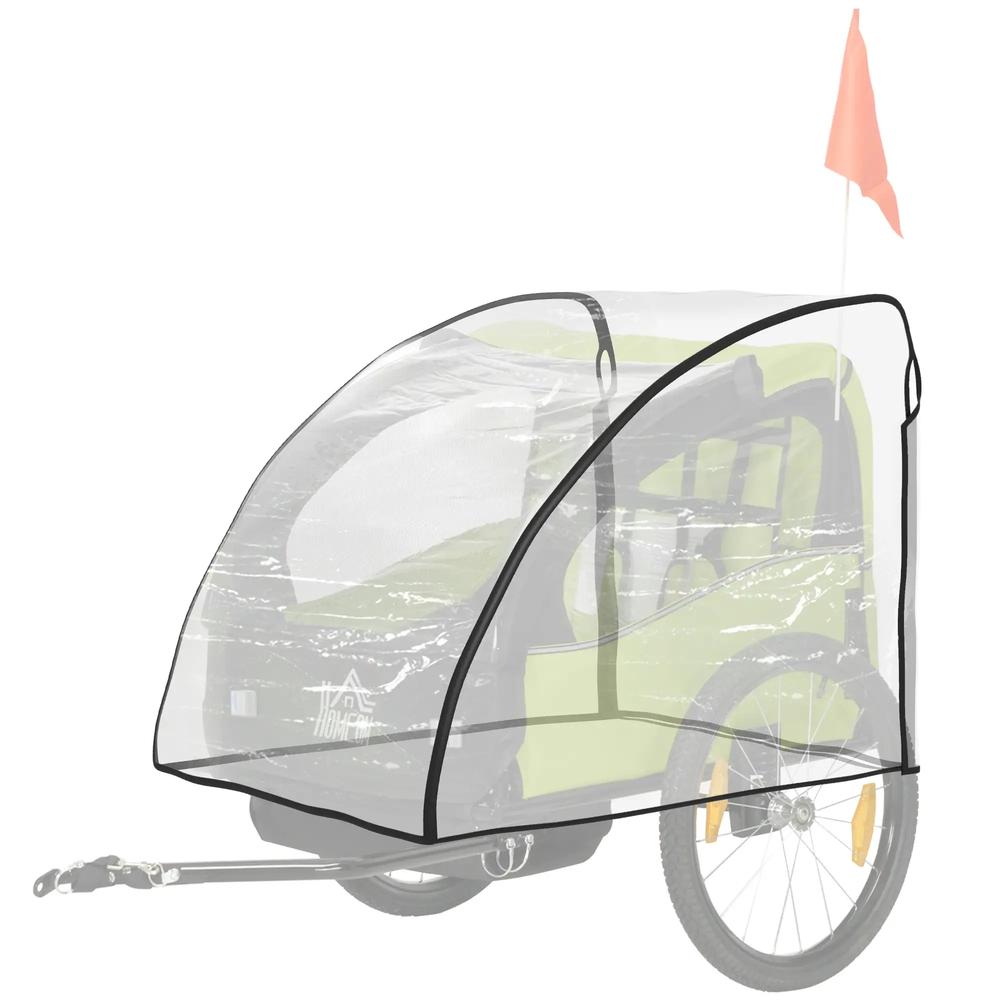 HOMCOM Baby Bike Trailer Cover, Anti Dust Rain Snow, Cold Wind, 76 x 61 x 61 cm 10
