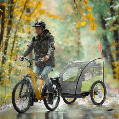 HOMCOM Baby Bike Trailer Cover, Anti Dust Rain Snow, Cold Wind, 76 x 61 x 61 cm 9