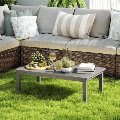 Outsunny 100cm x 60cm Aluminium Outdoor Coffee Table 19