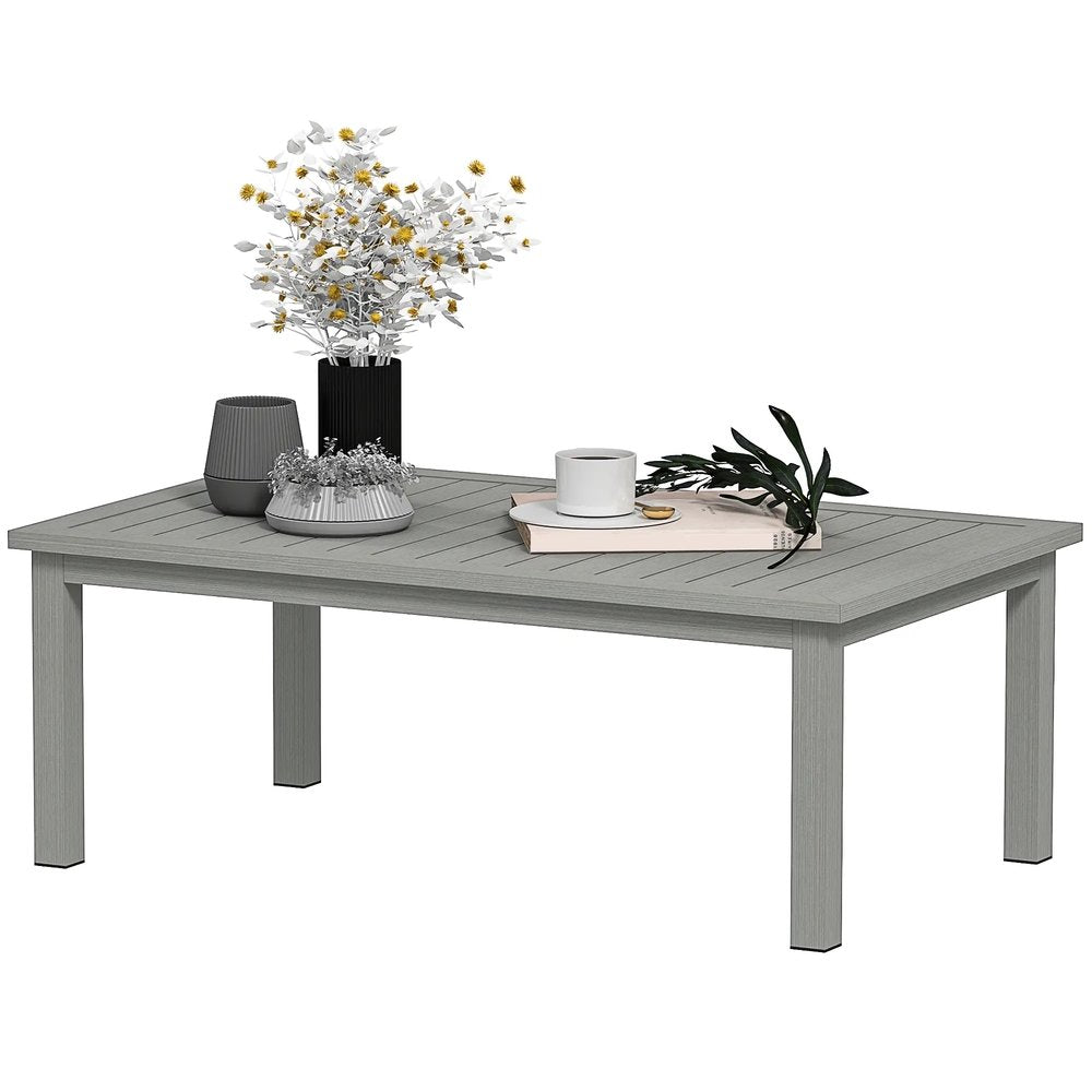 Outsunny 100cm x 60cm Aluminium Outdoor Coffee Table 21