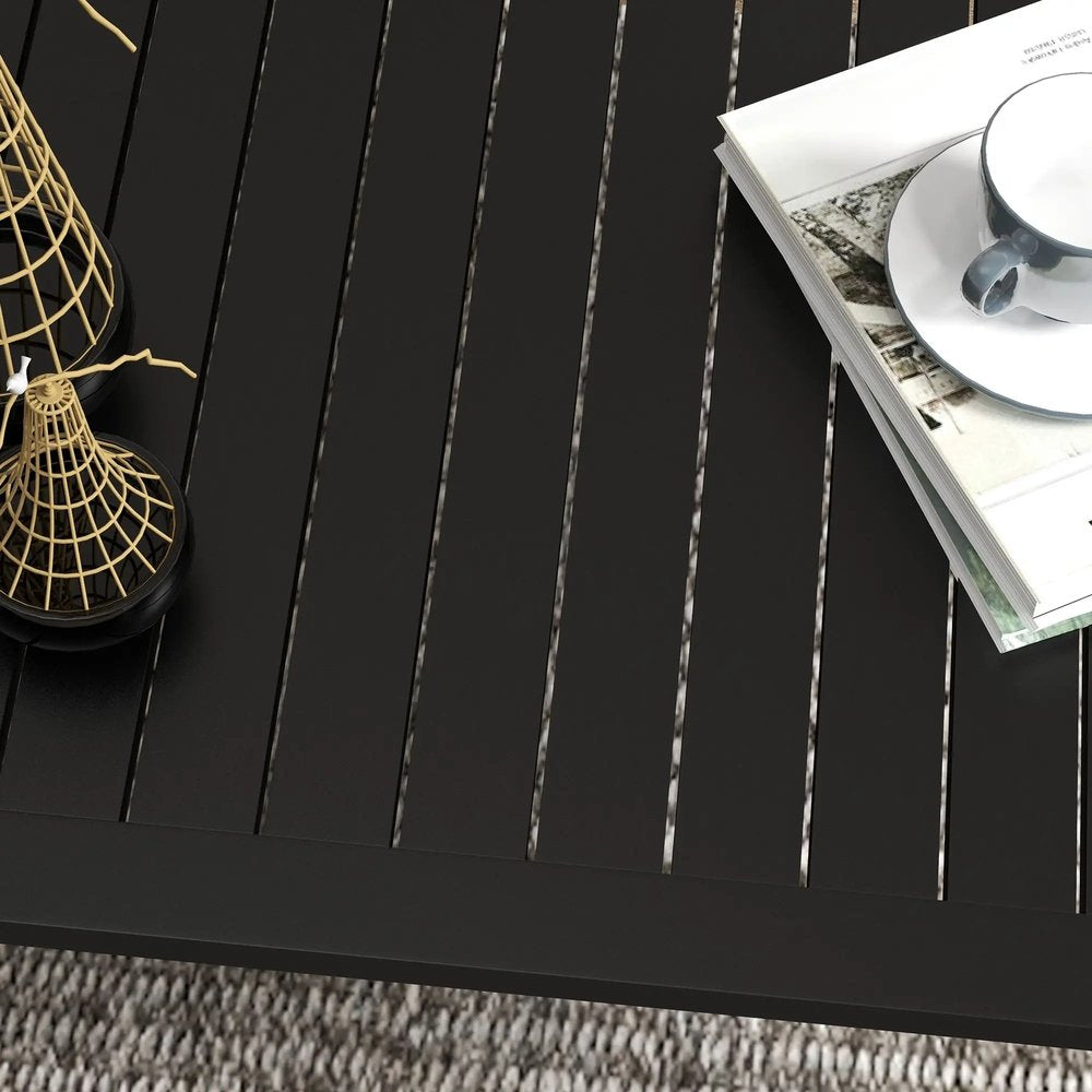 Outsunny 100cm x 60cm Aluminium Outdoor Coffee Table 7