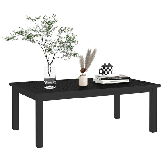 Outsunny 100cm x 60cm Aluminium Outdoor Coffee Table 