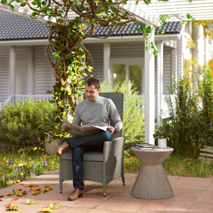 Outsunny 105&deg;-150&deg; Reclining Rattan Chair