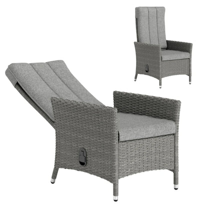 Outsunny 105&deg;-150&deg; Reclining Rattan Chair