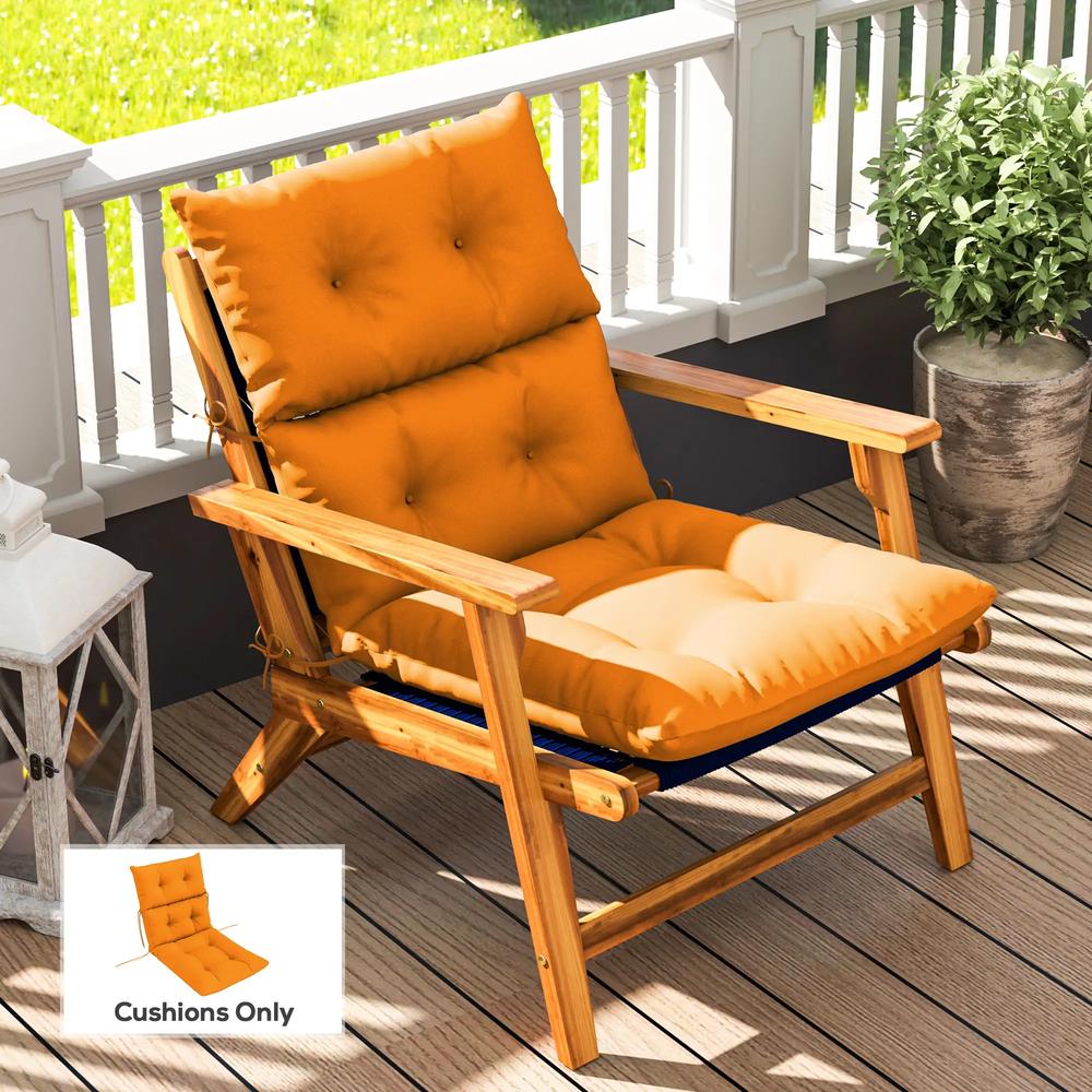 Outsunny 115 x 56cm Rocking Chair Padded Seat Cushion 11