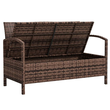 Outsunny 125L Storage Garden Bench, with Cushion