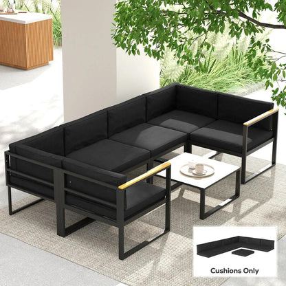 Outsunny 14-Piece Dining Set Cushions 11