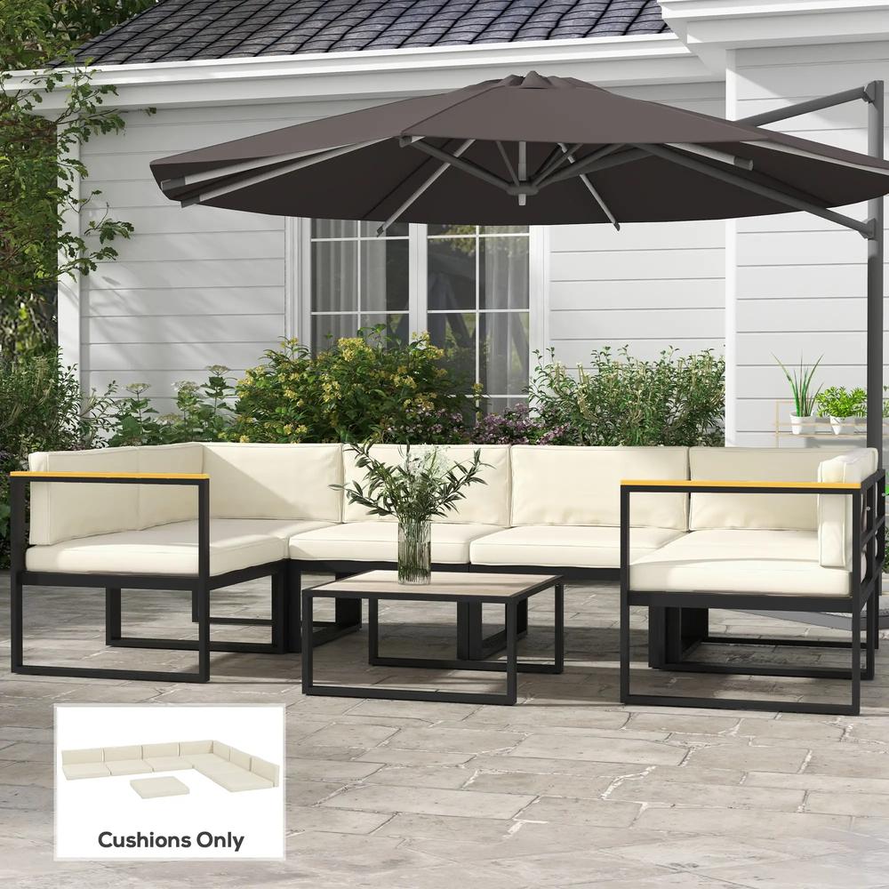 Outsunny 14-Piece Dining Set Cushions 21