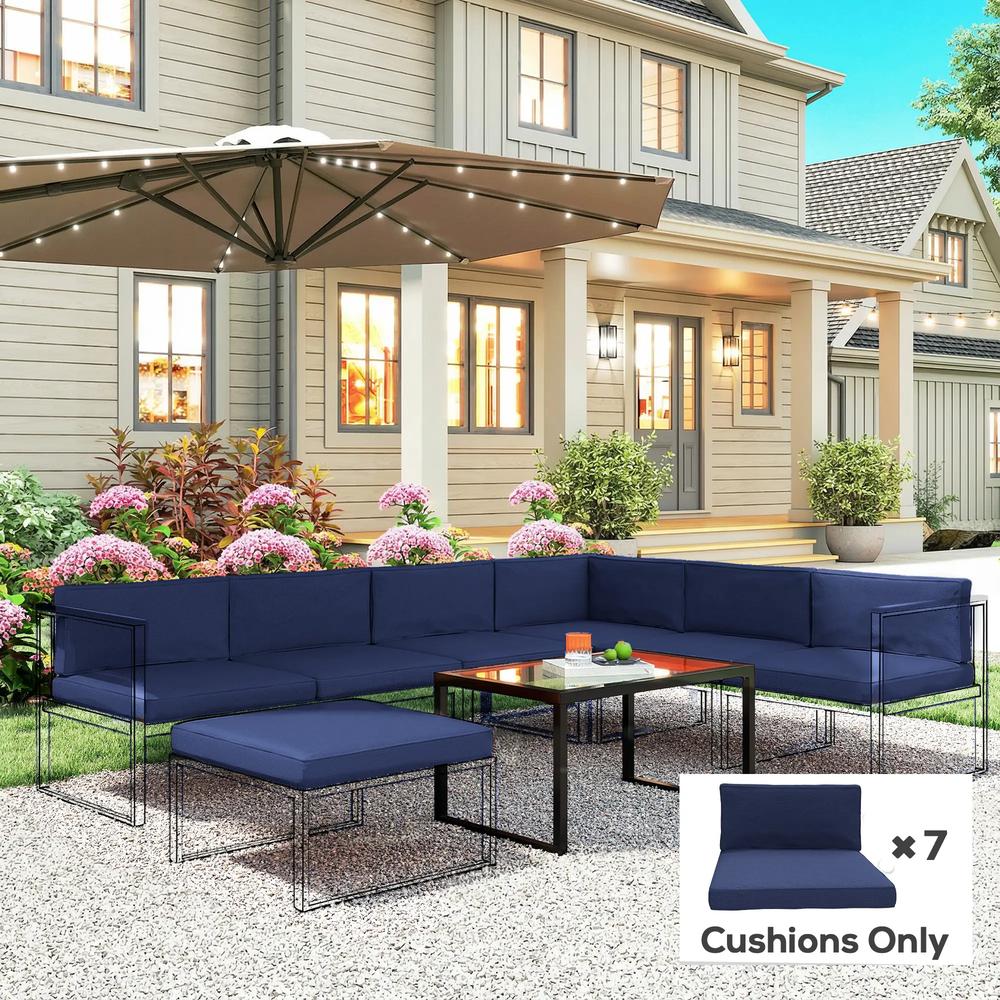Outsunny 14-Piece Dining Set Cushions 31