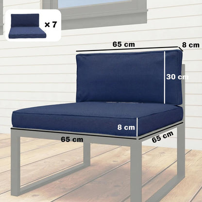 Outsunny 14-Piece Dining Set Cushions 32