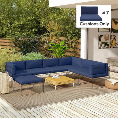 Outsunny 14-Piece Dining Set Cushions 38