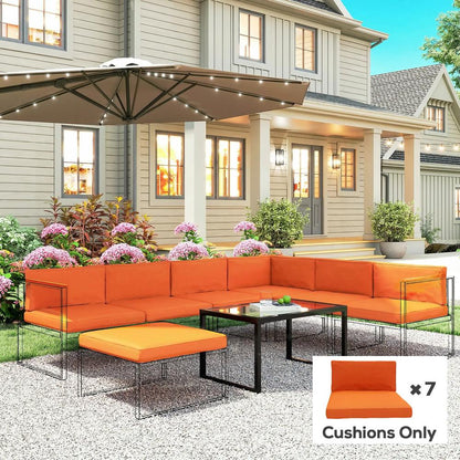 Outsunny 14-Piece Dining Set Cushions 42