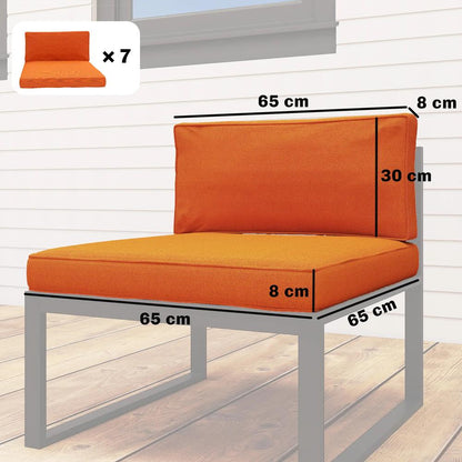 Outsunny 14-Piece Dining Set Cushions 43
