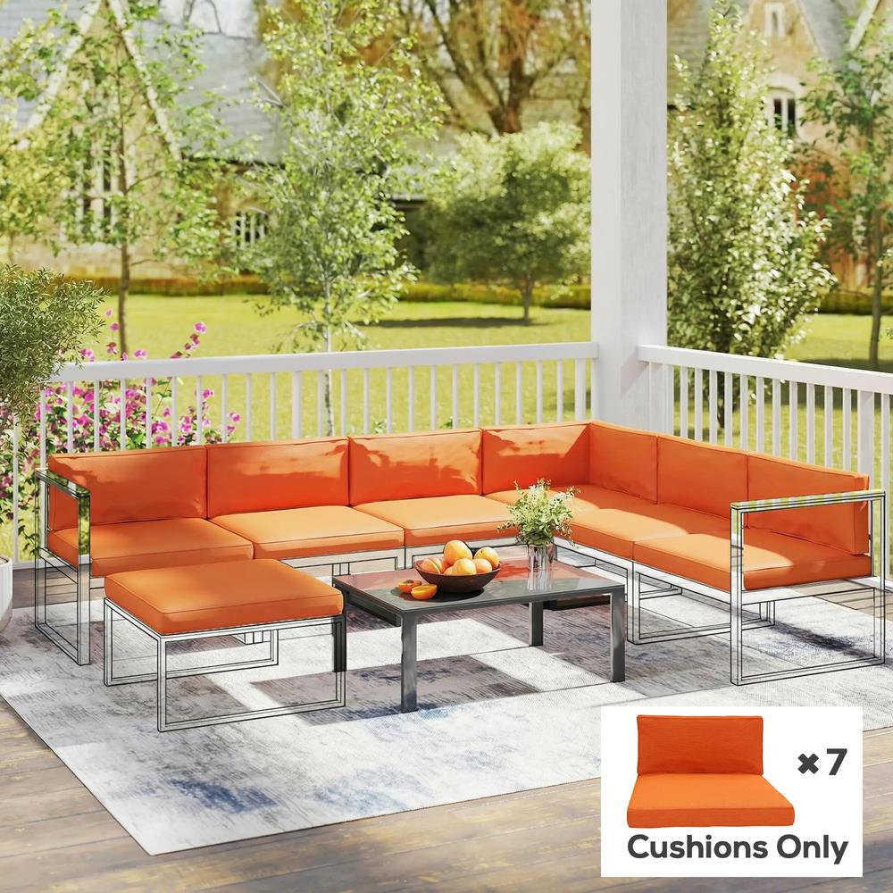 Outsunny 14-Piece Dining Set Cushions 47