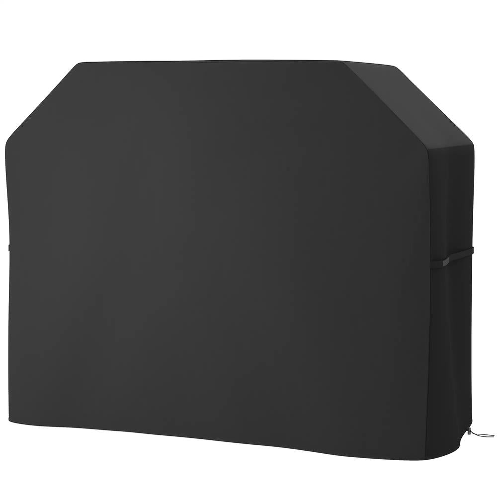 Outsunny 147 x 61cm Plastic Coated Protective Grill Cover - Black 10