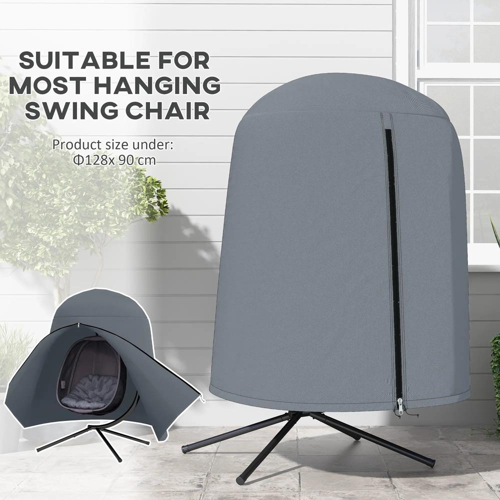 Outsunny 190 x &phi;128cm Hanging Egg Chair Furniture Cover 25