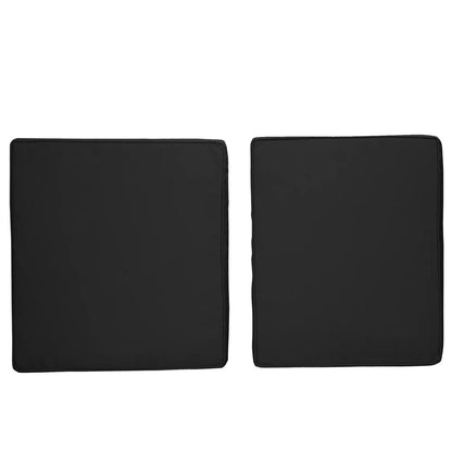 Outsunny 2 Piece Garden Chair Cushions with 1 Seat Cushion 1 Back Pad for Rattan Sofa Chair, Outdoor Seat Pads for Indoor and Outdoor Use, Black 6