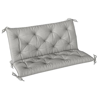 Outsunny 2 Seater Bench Pad, Garden Chair Cushion with Back and Ties for Indoor and Outdoor Use, 98 x 100 cm 11