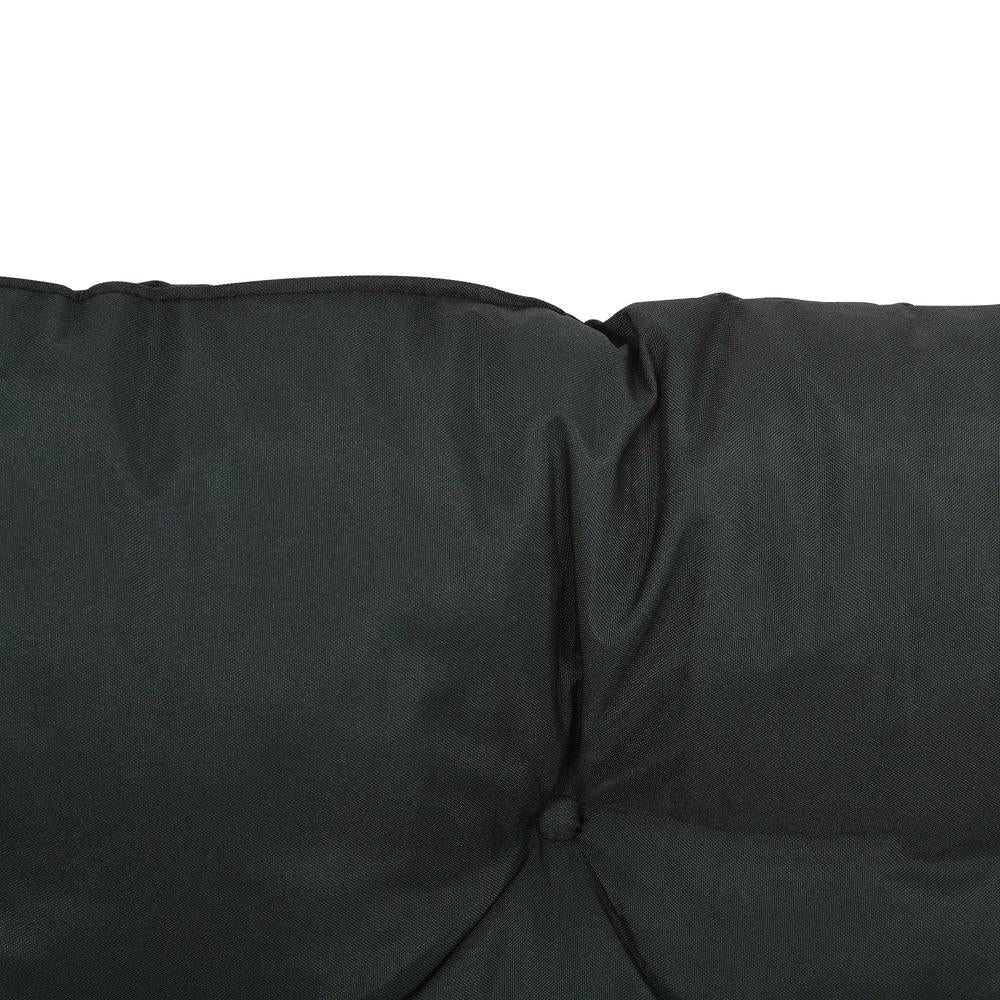 Outsunny 2 Seater Bench Pad, Garden Swing Chair Cushion with Back and Ties, Tufted Style Garden Furniture Window Seat Cushion for Indoor and Outdoor Use, 98 x 100 cm 17