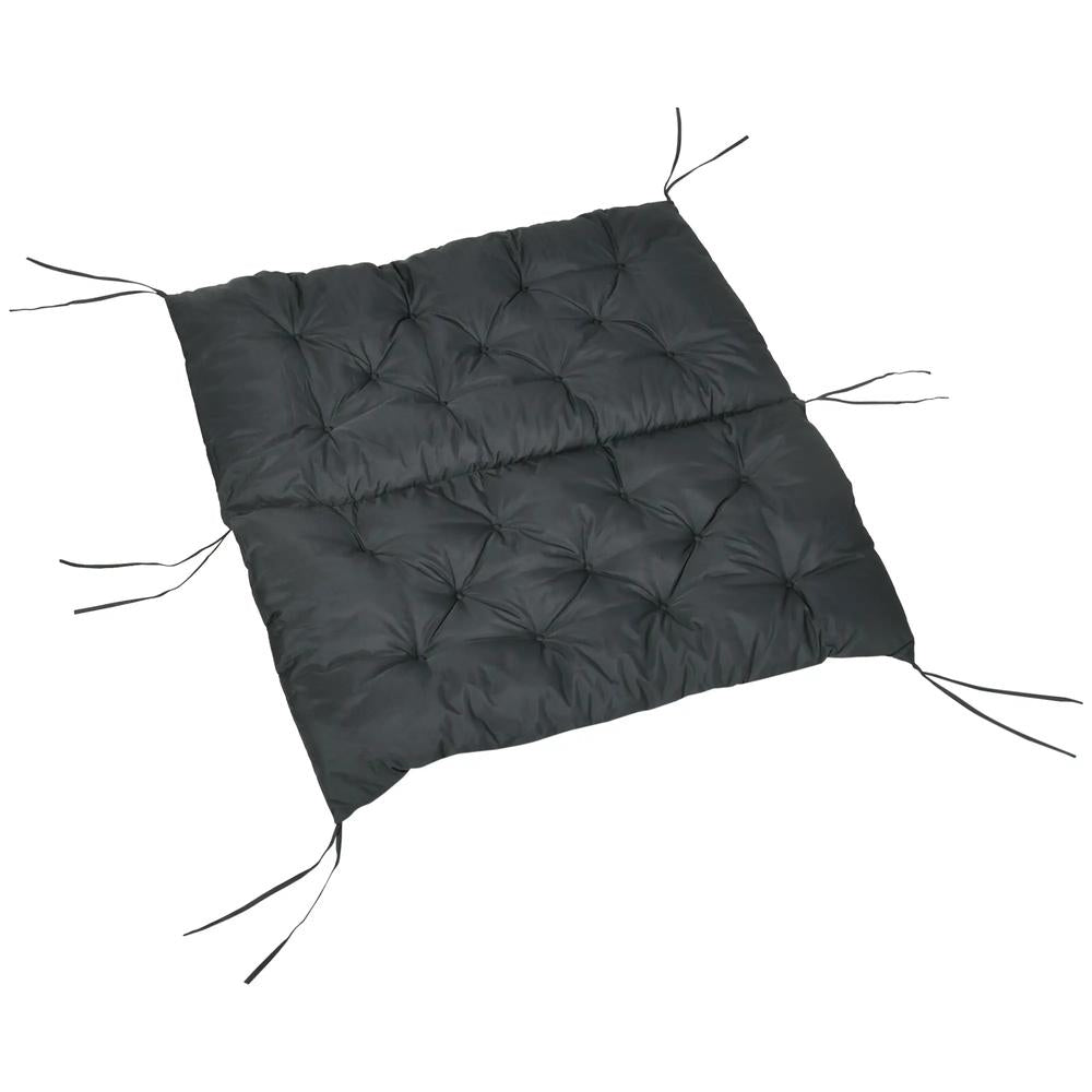 Outsunny 2 Seater Bench Pad, Garden Swing Chair Cushion with Back and Ties, Tufted Style Garden Furniture Window Seat Cushion for Indoor and Outdoor Use, 98 x 100 cm 19