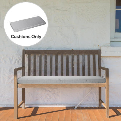 Outsunny 2 Seater Garden Bench Cushion - Light Grey 9