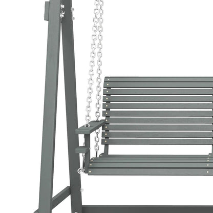 Outsunny 2 Seater Garden Swing Seat, Wooden Swing Chair Bench with Cup Holders for Outdoor Porch Patio 11