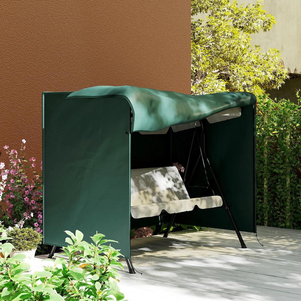 Outsunny 205 x 124cm Three-Seater Swing Chair Protective Cover 33