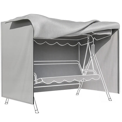 Outsunny 205 x 124cm Three-Seater Swing Chair Protective Cover 36